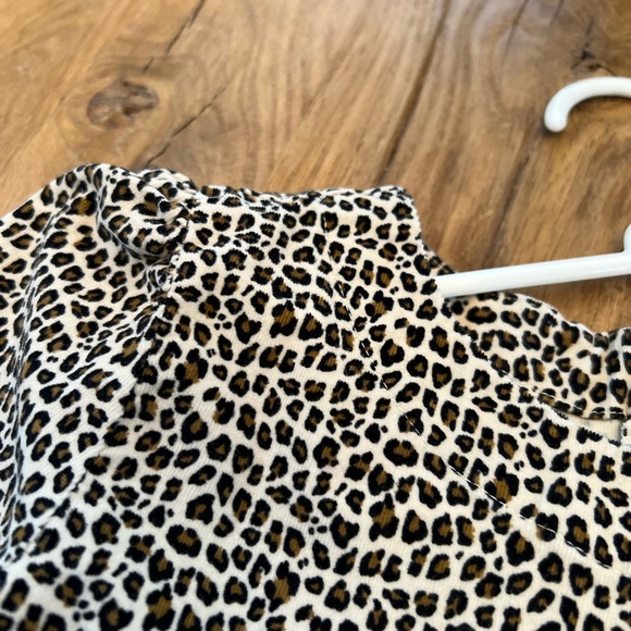 GAP. NWOT. Size M (girls). Leopard print corduroy fit & flare dress. - Picture 5 of 7